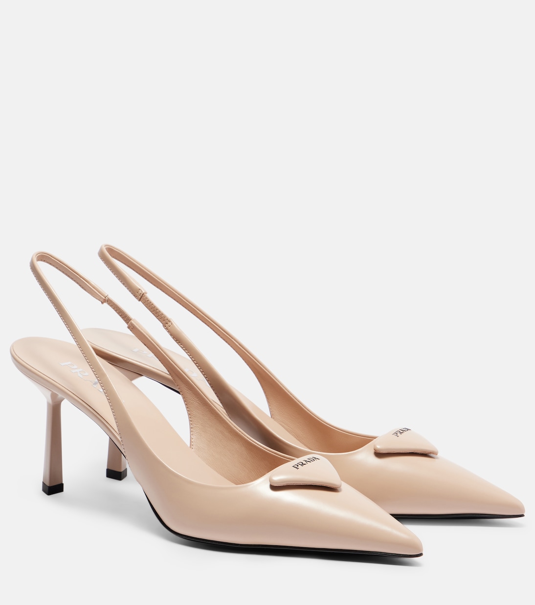 Leather slingback pumps | Prada
