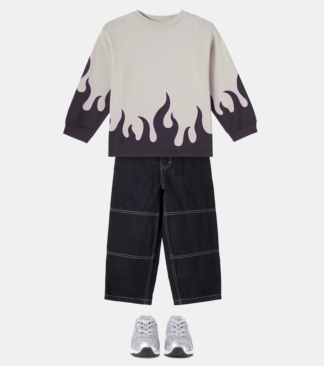 Rube printed cotton jersey sweatshirt | Molo