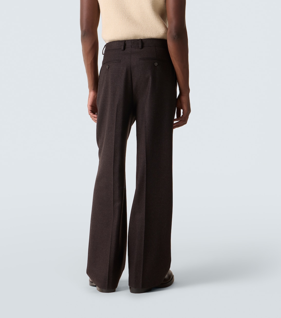 Weite Hose aus Wollflanell | Dries Van Noten