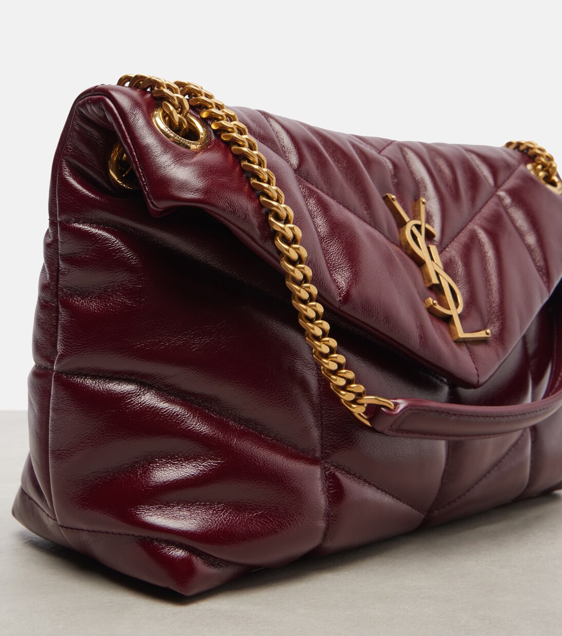 Puffer 스몰 레더 숄더 백 | Saint Laurent