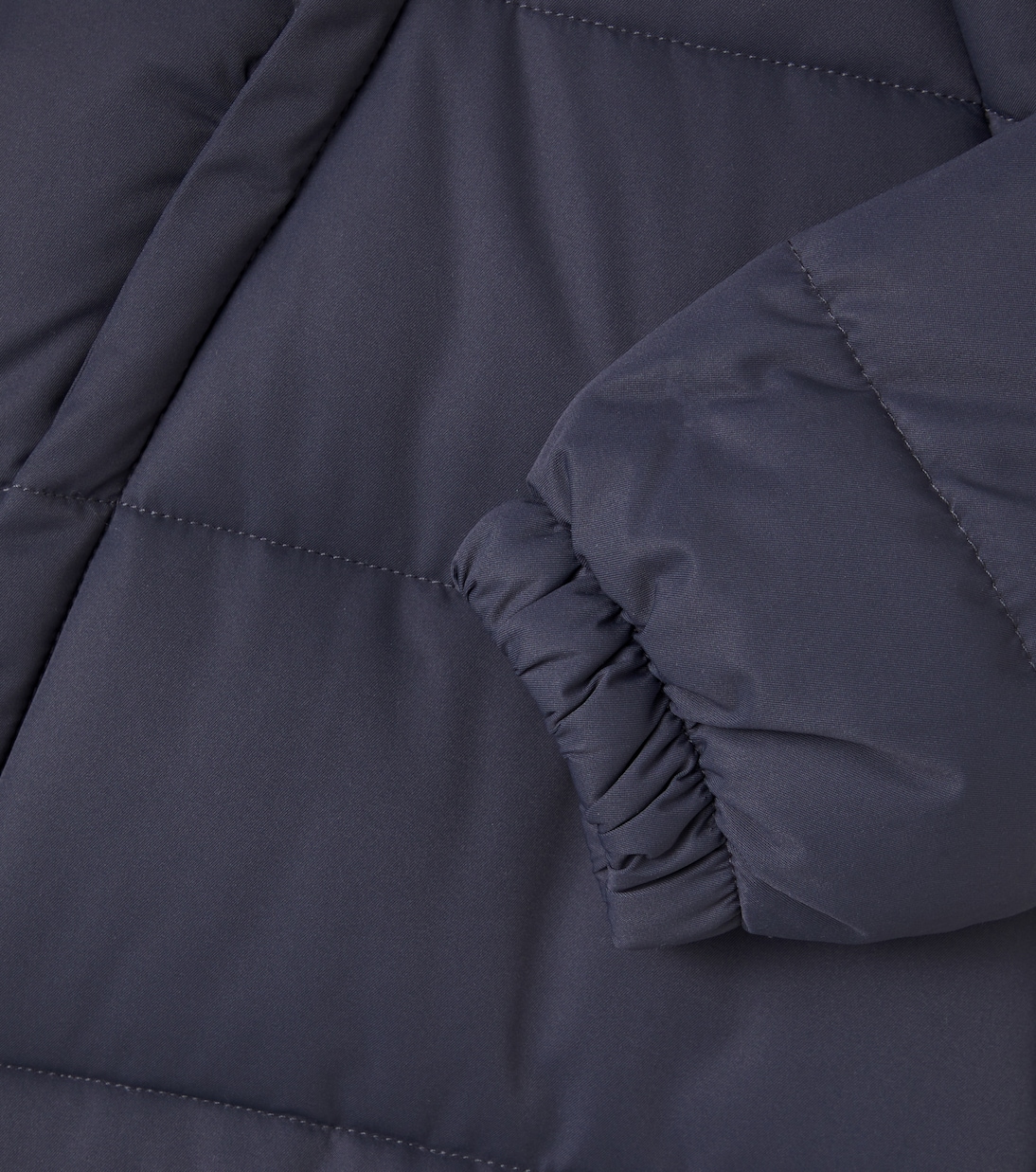 Baby hooded snowsuit | Wheat