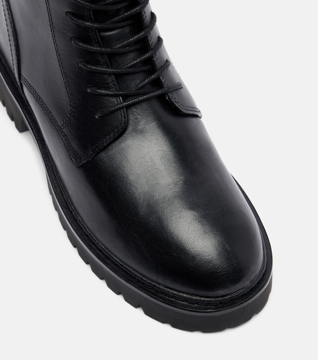 Turnlock leather combat boots | Tory Burch