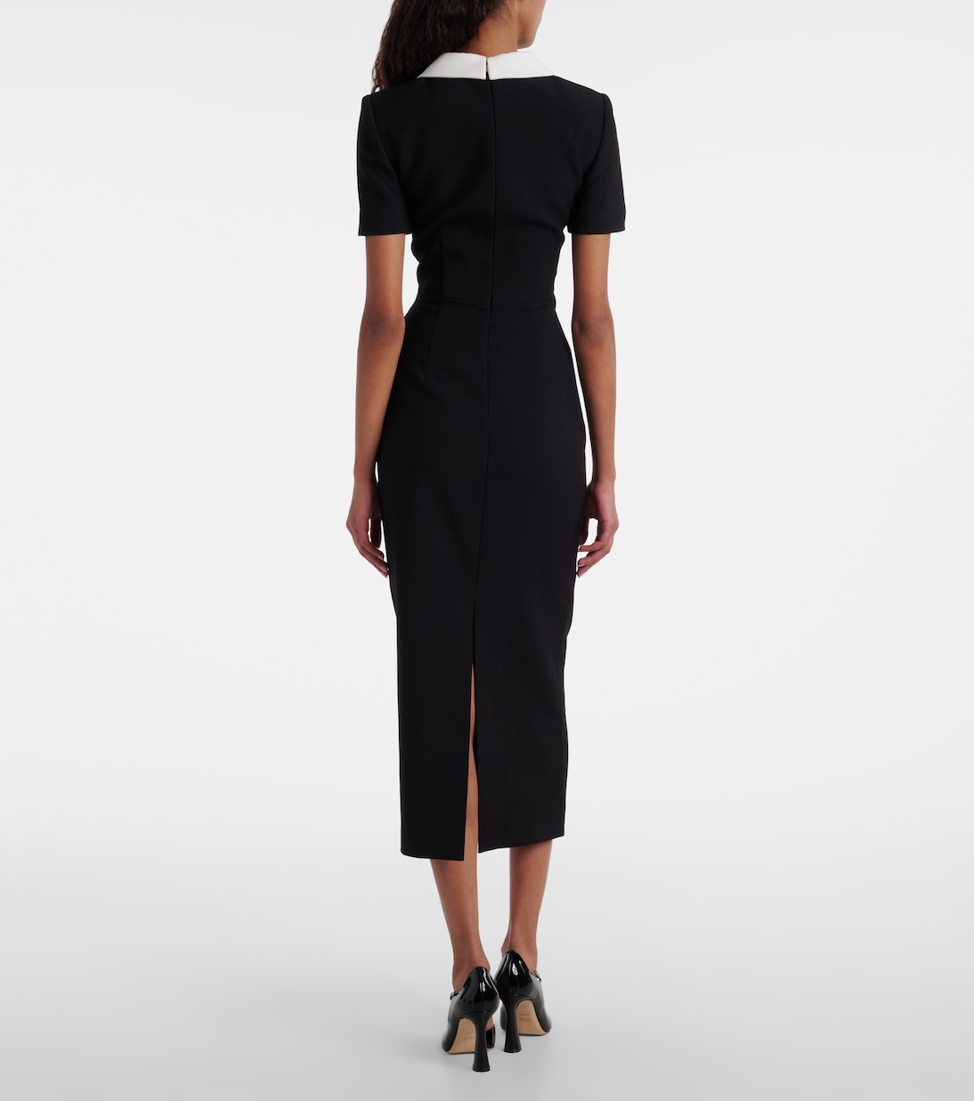Satin crêpe midi dress | Roland Mouret