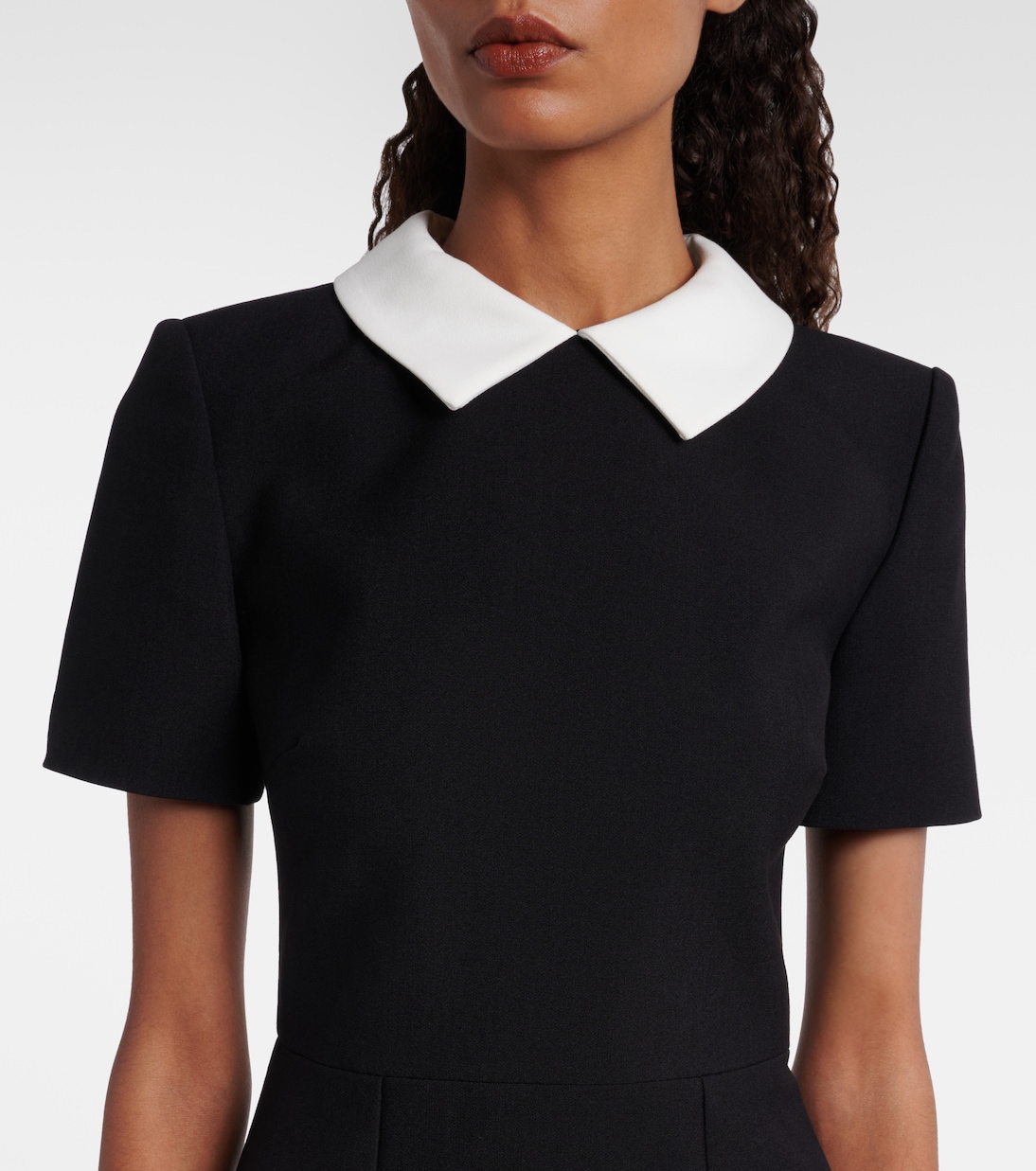 Satin crêpe midi dress | Roland Mouret
