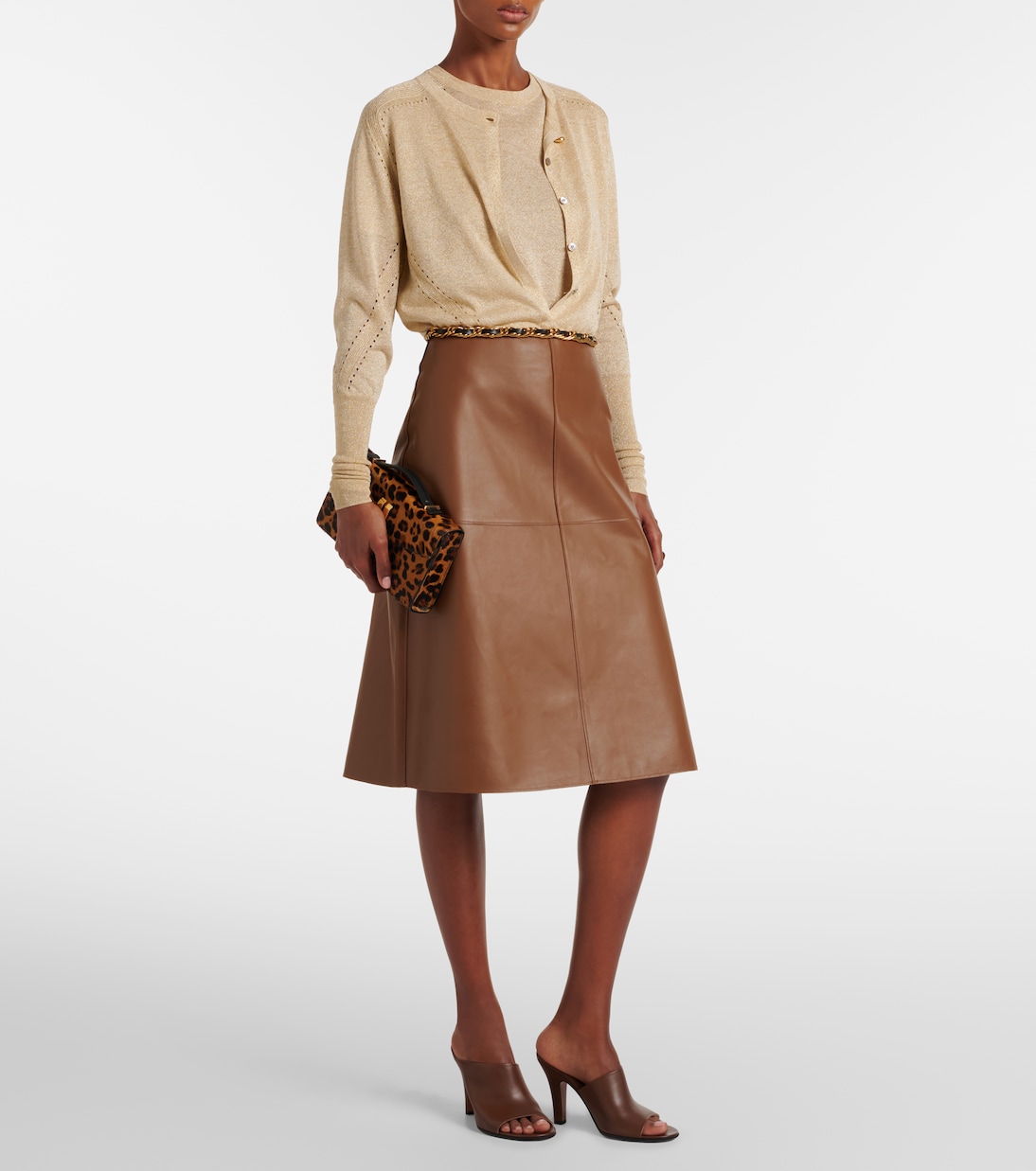 Lille knitted lamé top | Joseph