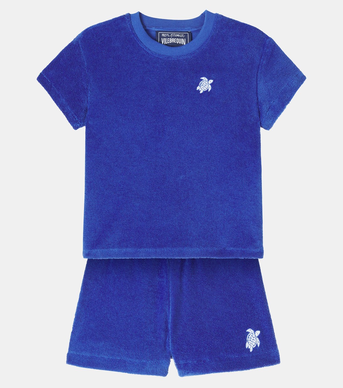 Baby set of cotton terry T-shirt and shorts | Vilebrequin Kids