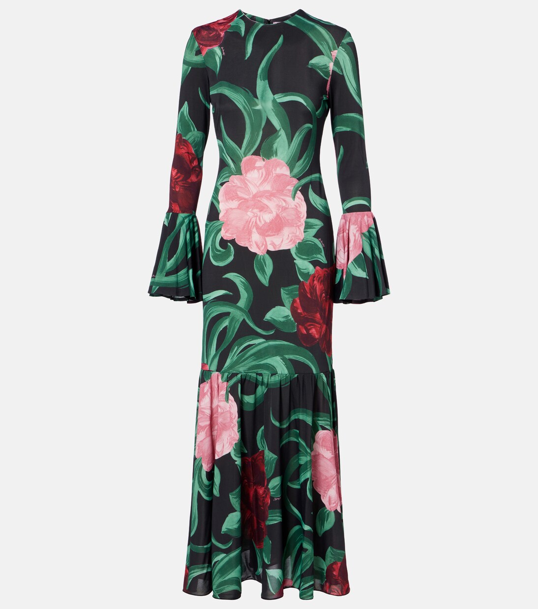 Alba floral jersey midi dress | La DoubleJ
