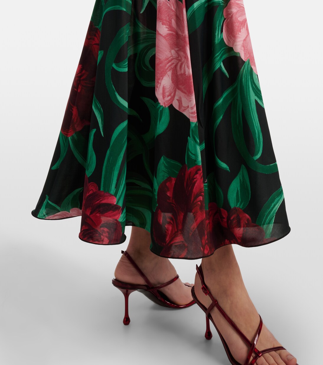 Alba floral jersey midi dress | La DoubleJ