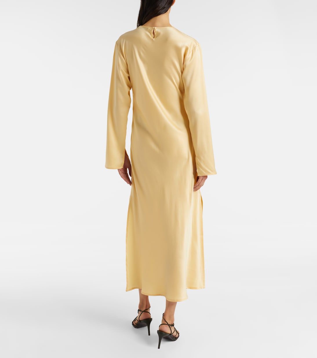 Salina silk charmeuse midi dress | Asceno