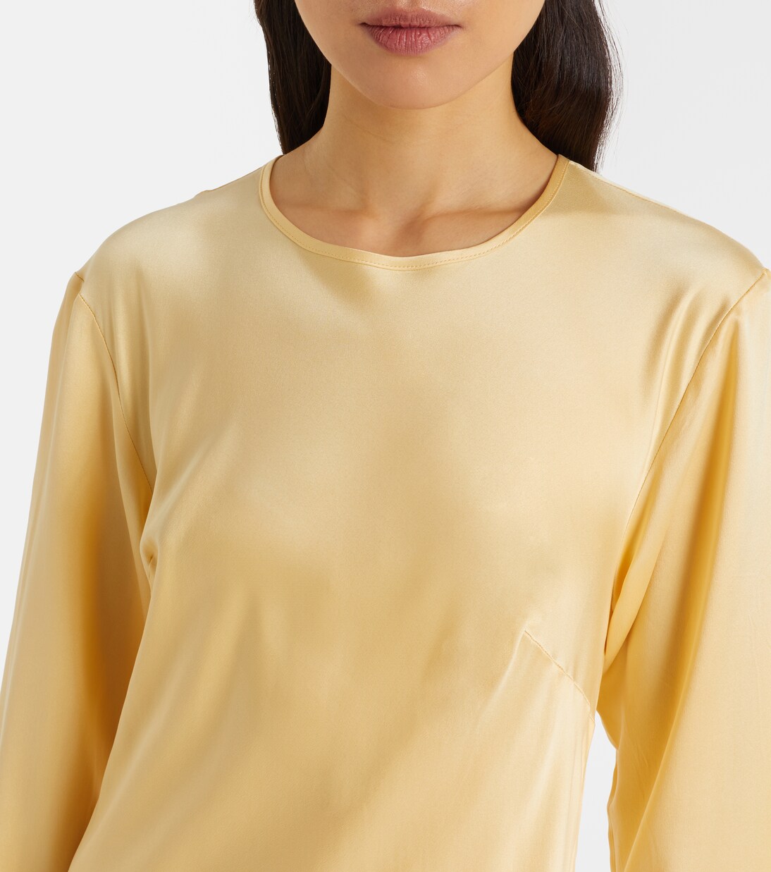 Salina silk charmeuse midi dress | Asceno