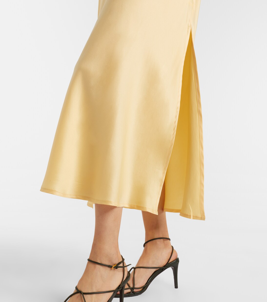 Salina silk charmeuse midi dress | Asceno