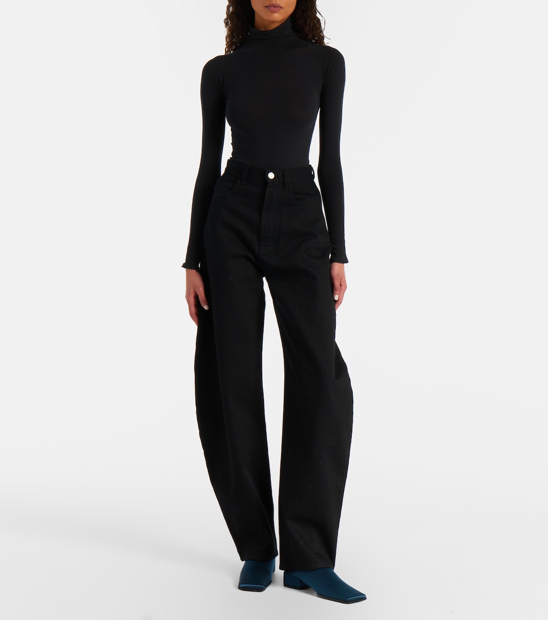 Satin slip-on shoes | Alaïa