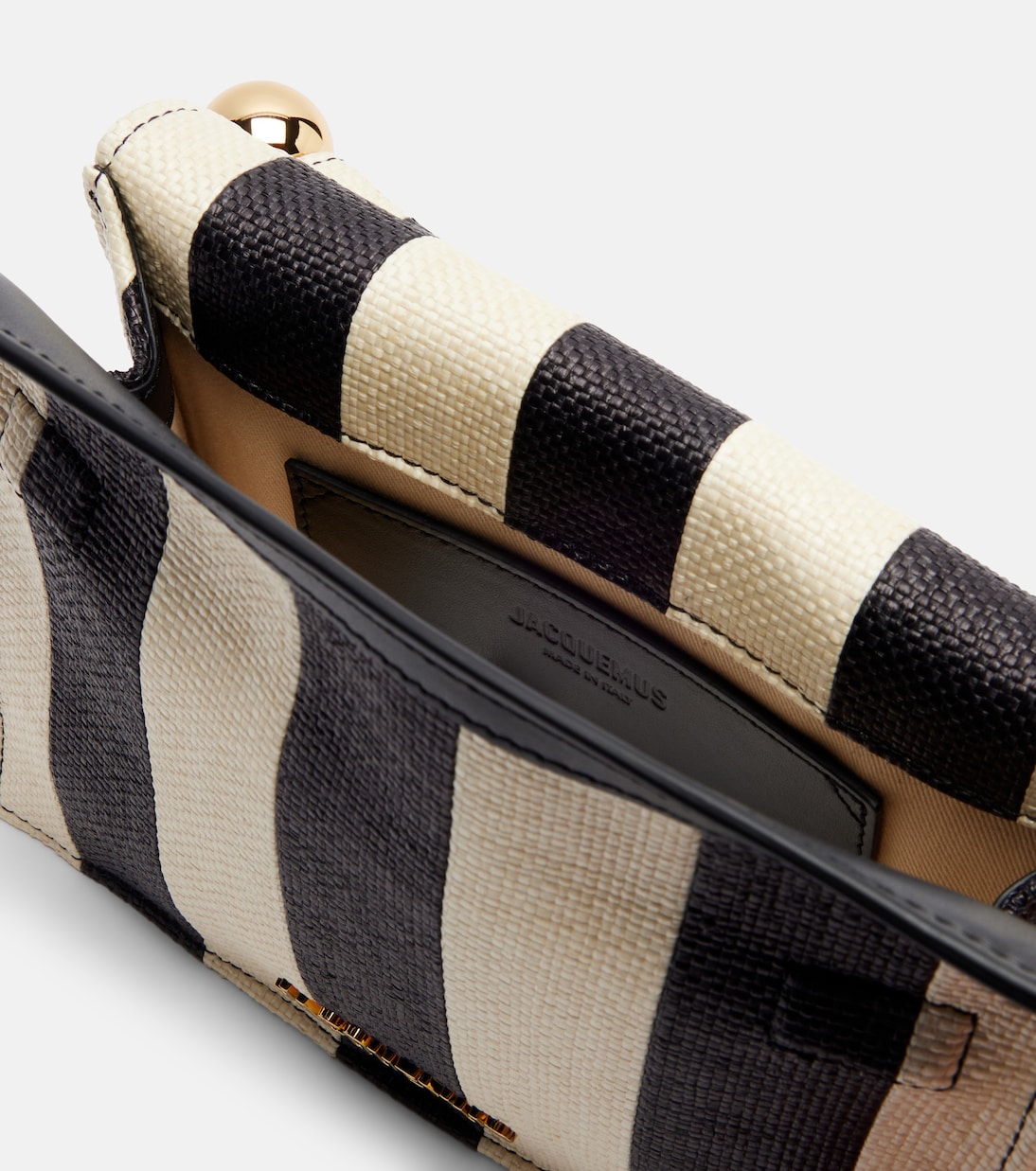 Rond Carré Small raffia-effect clutch | Jacquemus