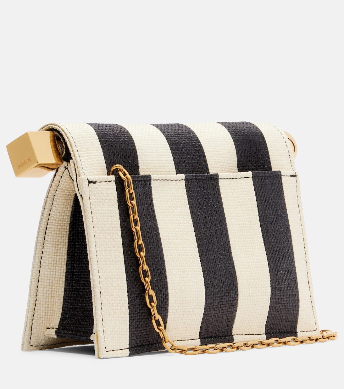 Rond Carré Small raffia-effect clutch | Jacquemus