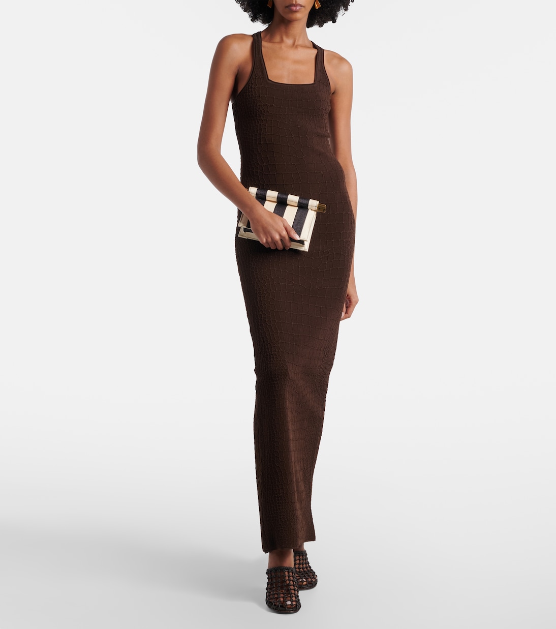 Rond Carré Small raffia-effect clutch | Jacquemus