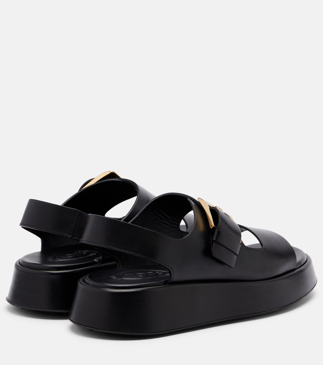 Leather platform sandals | Tod's