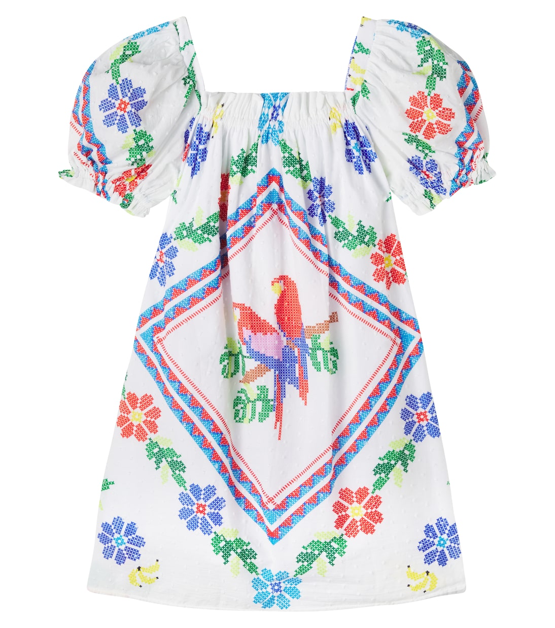 Embroidered cotton dress | Fábula