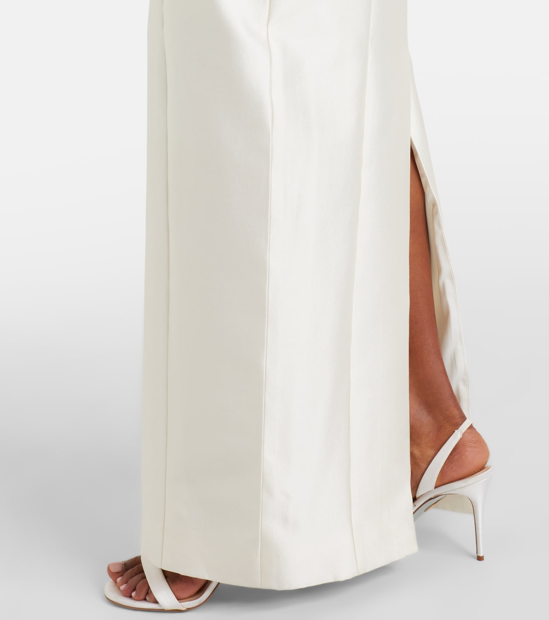 Bridal Lette wool and silk bustier gown | Danielle Frankel