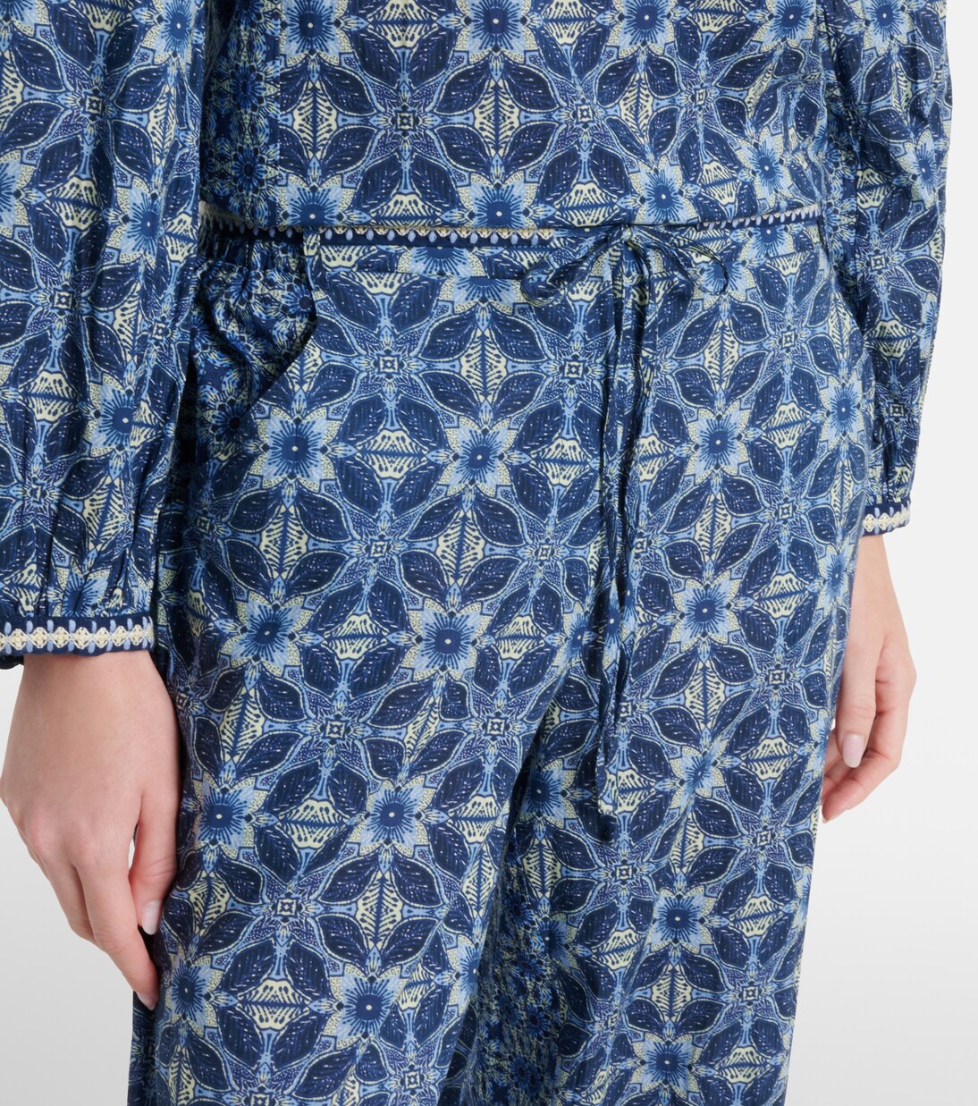 Pantalon ample Kendra imprimé en coton | Velvet