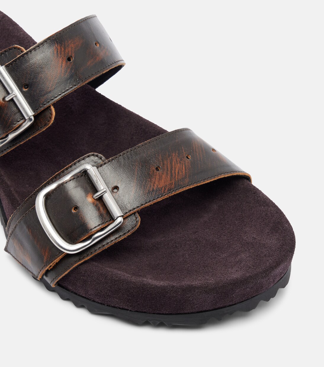 Sandalias de piel y ante | Dries Van Noten