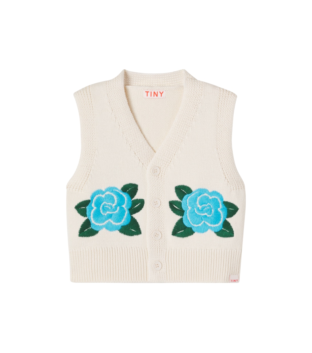 Gilet in cotone con stampa floreale | Tinycottons