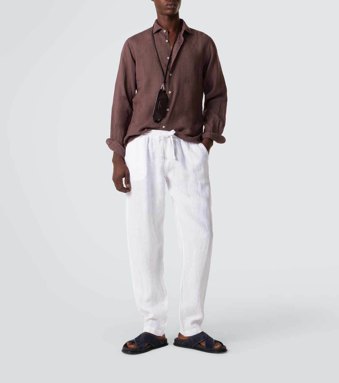 Bonifacio linen tapered pants | Fedeli