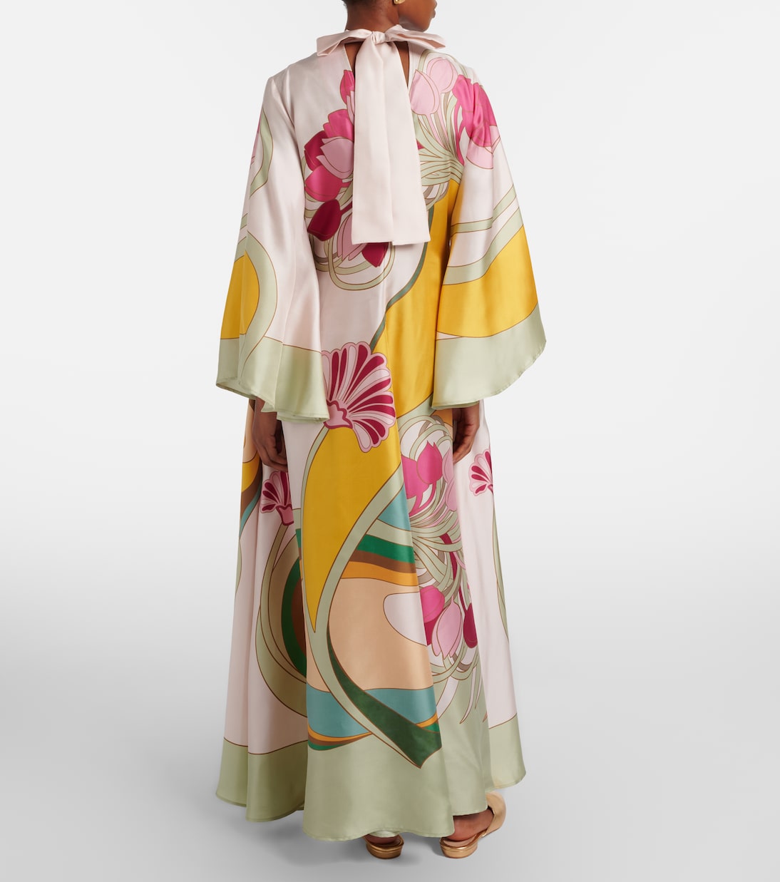 Robe longue Magnifico en sergé de soie | La DoubleJ