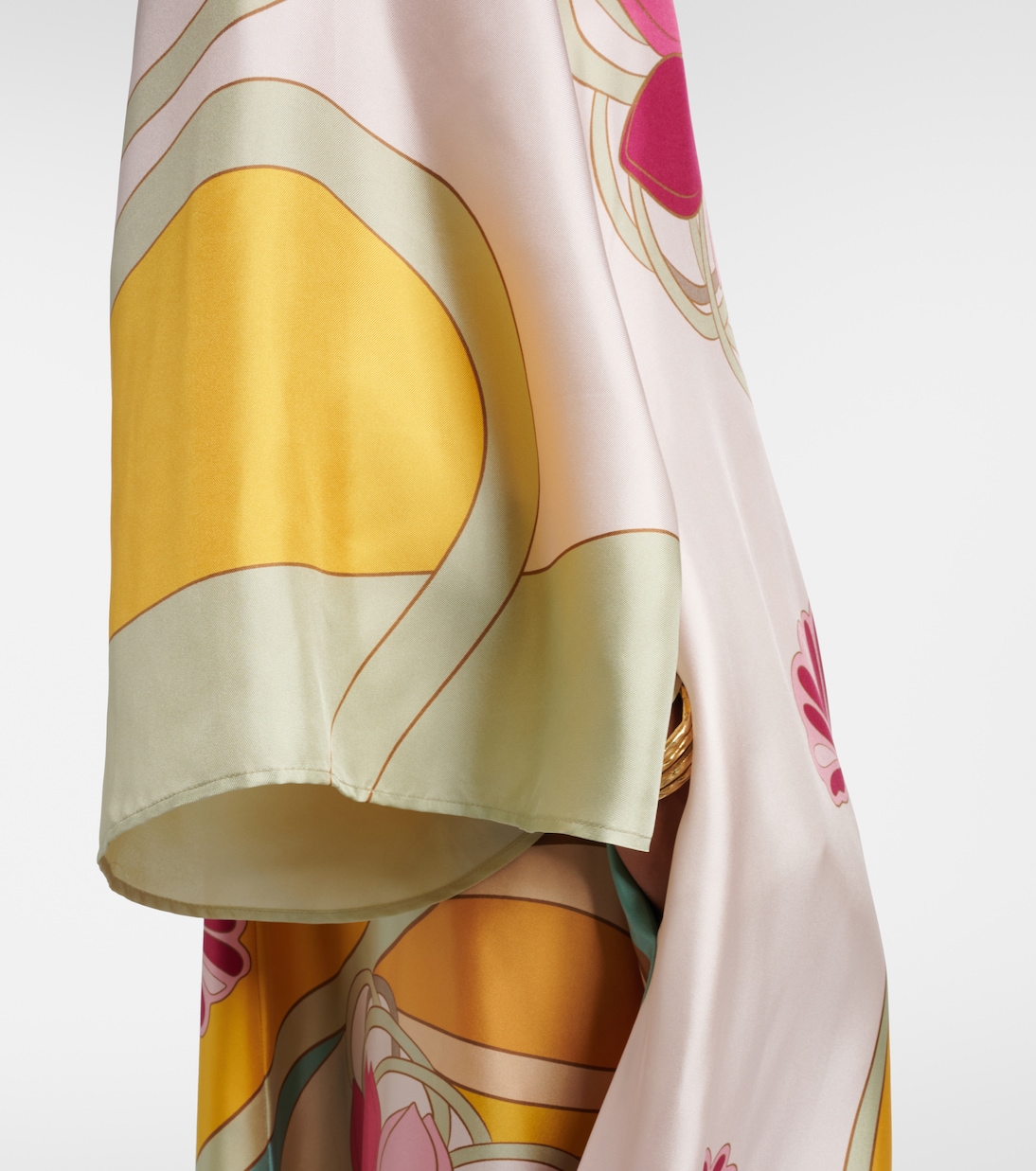 Robe longue Magnifico en sergé de soie | La DoubleJ