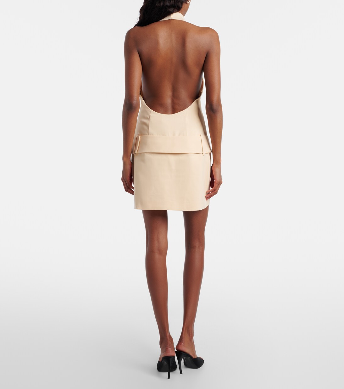 Sabina belted halterneck minidress | SIR
