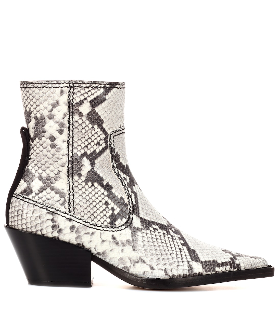 Printed leather ankle boots | Joseph