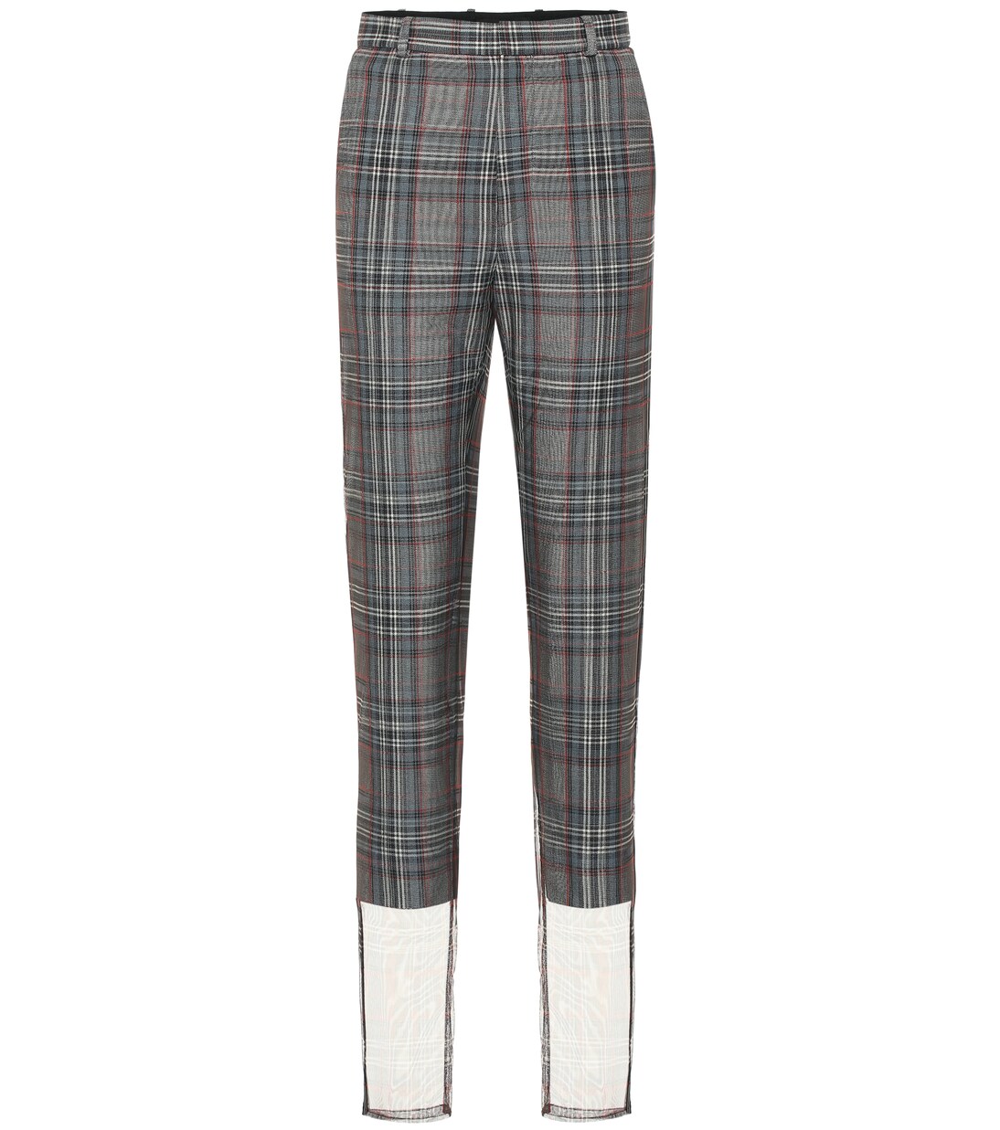 Checked wool-blend high-rise pants | Y/Project