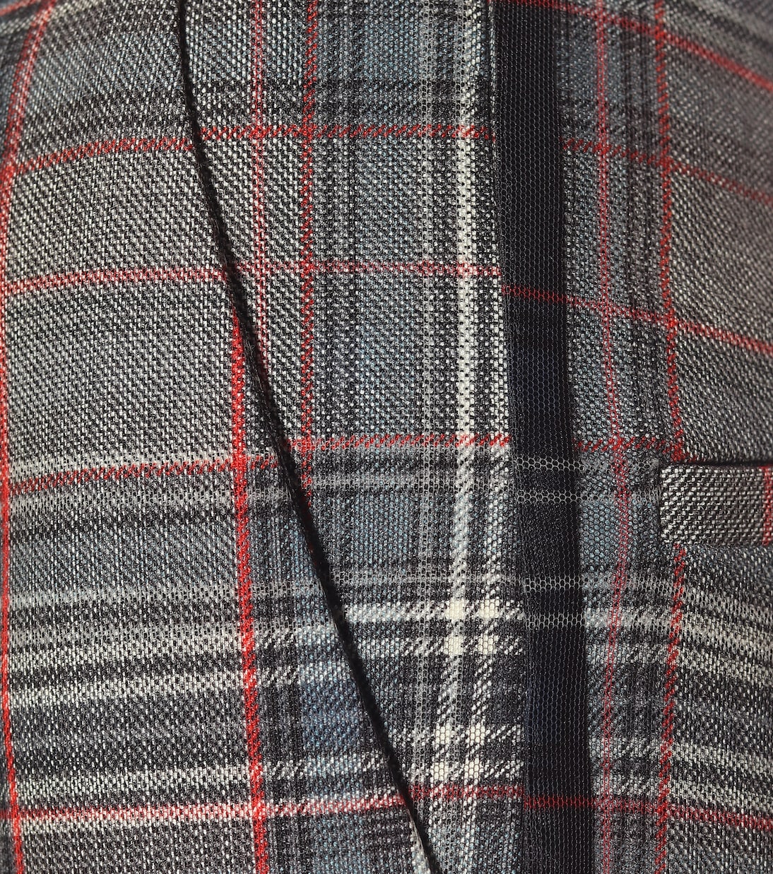 Checked wool-blend high-rise pants | Y/Project