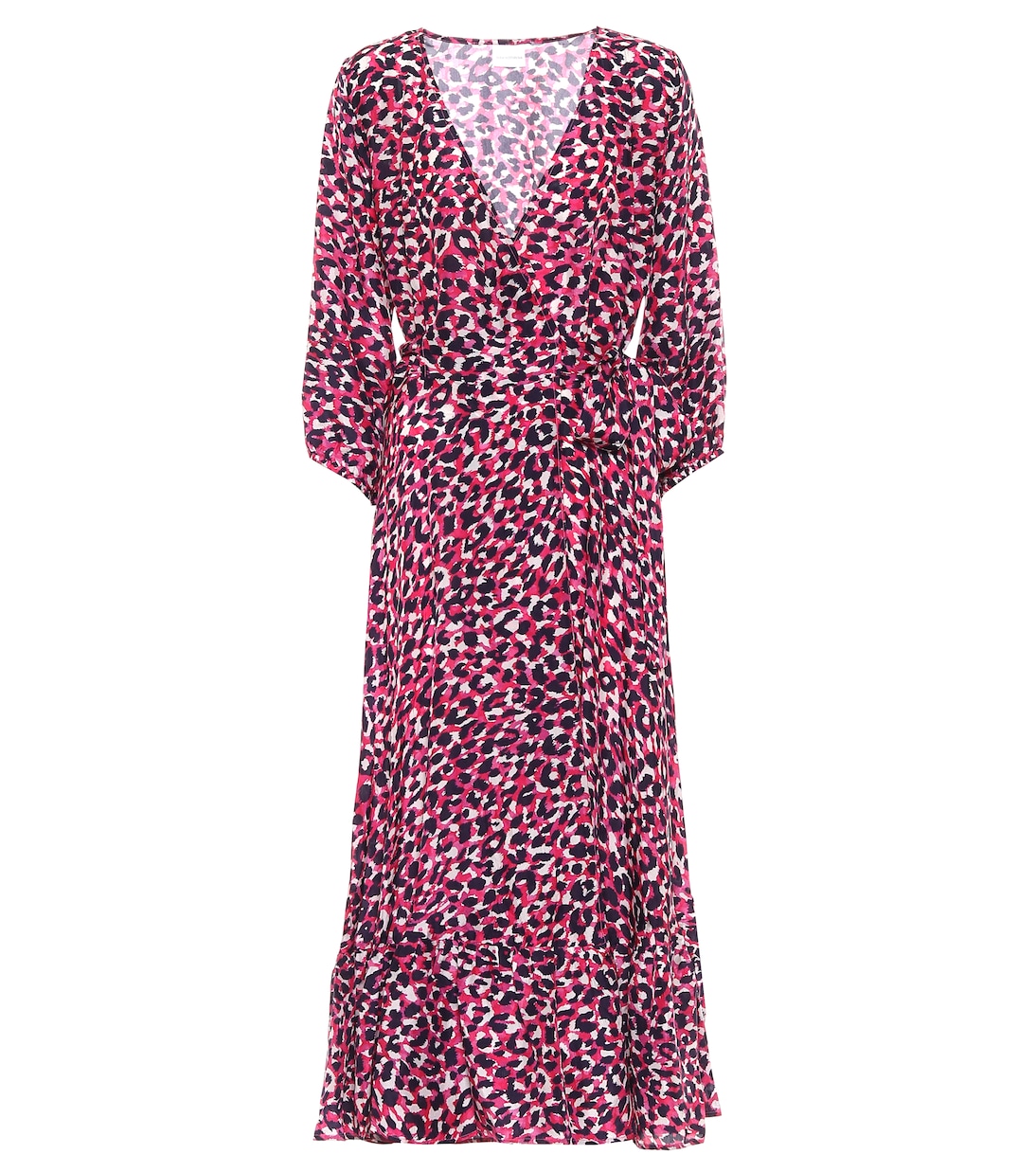 Leopard-print silk midi dress | Anna Kosturova