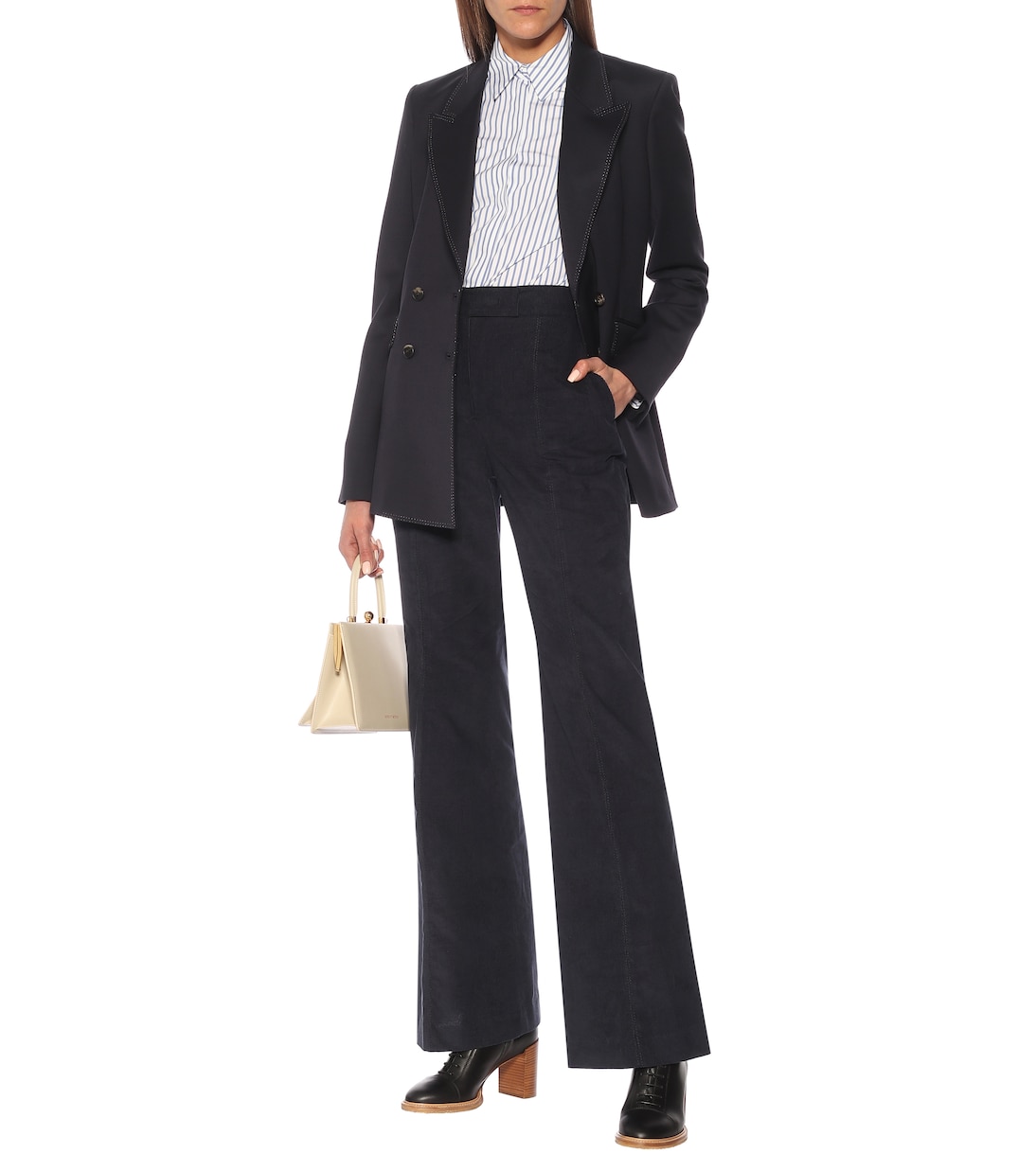 High-Rise-Hose Leda aus Cord | Gabriela Hearst