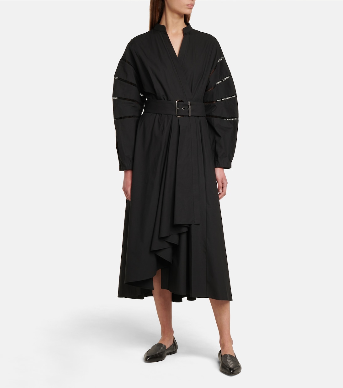 Hemdblusenkleid aus Baumwolle | Brunello Cucinelli