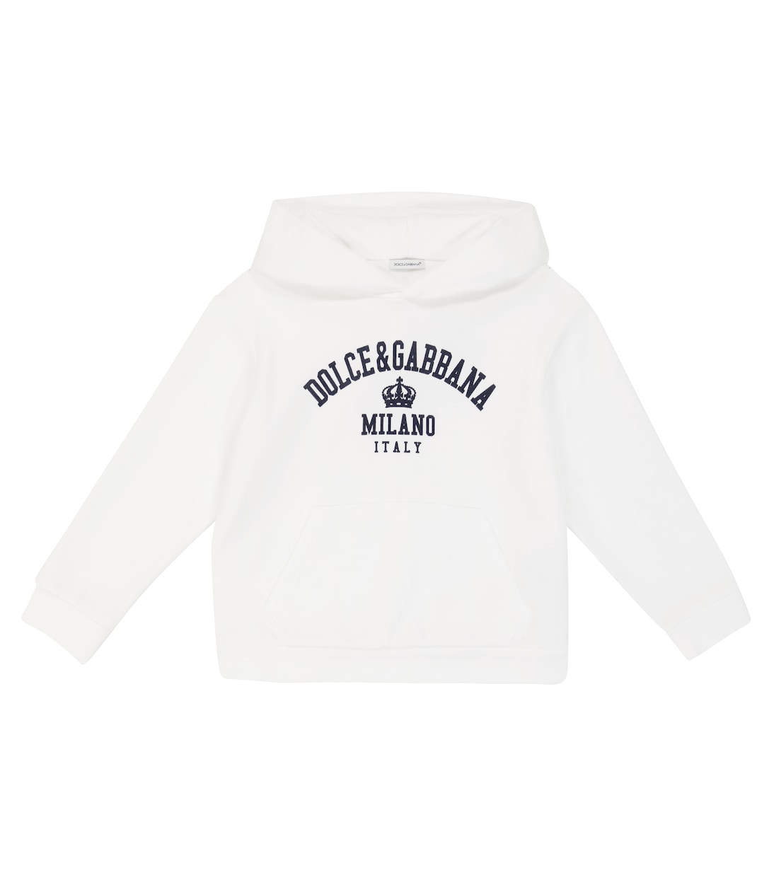 Logo stretch-cotton hoodie | Dolce&Gabbana Kids