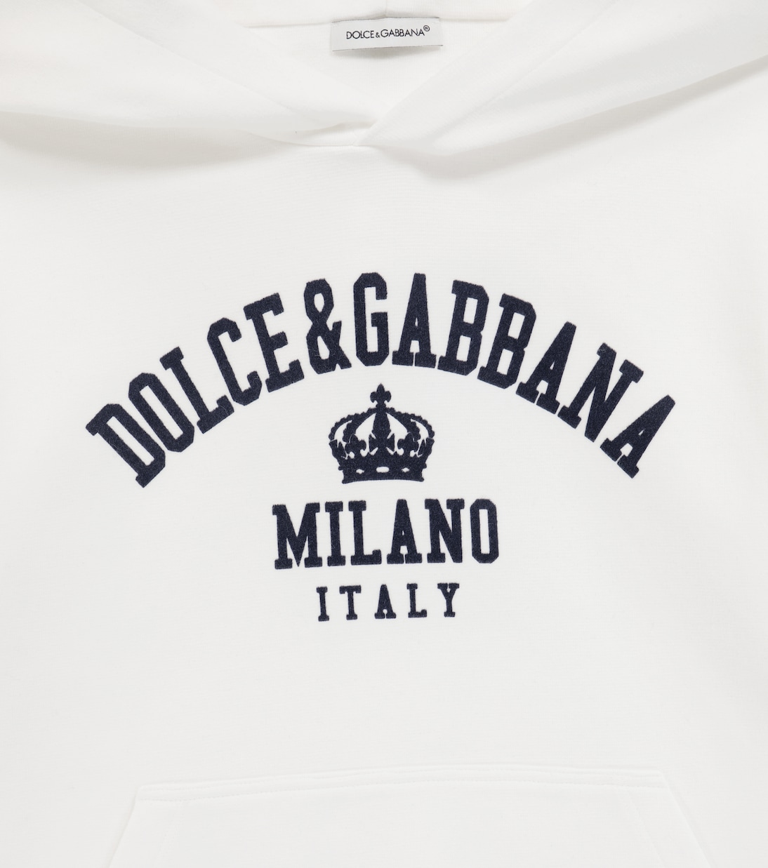 Logo stretch-cotton hoodie | Dolce&Gabbana Kids
