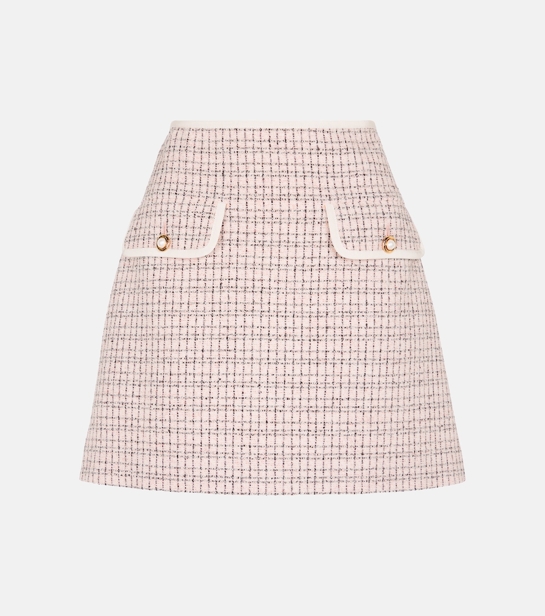 Minigonna in tweed di lana e cotone | Miu Miu