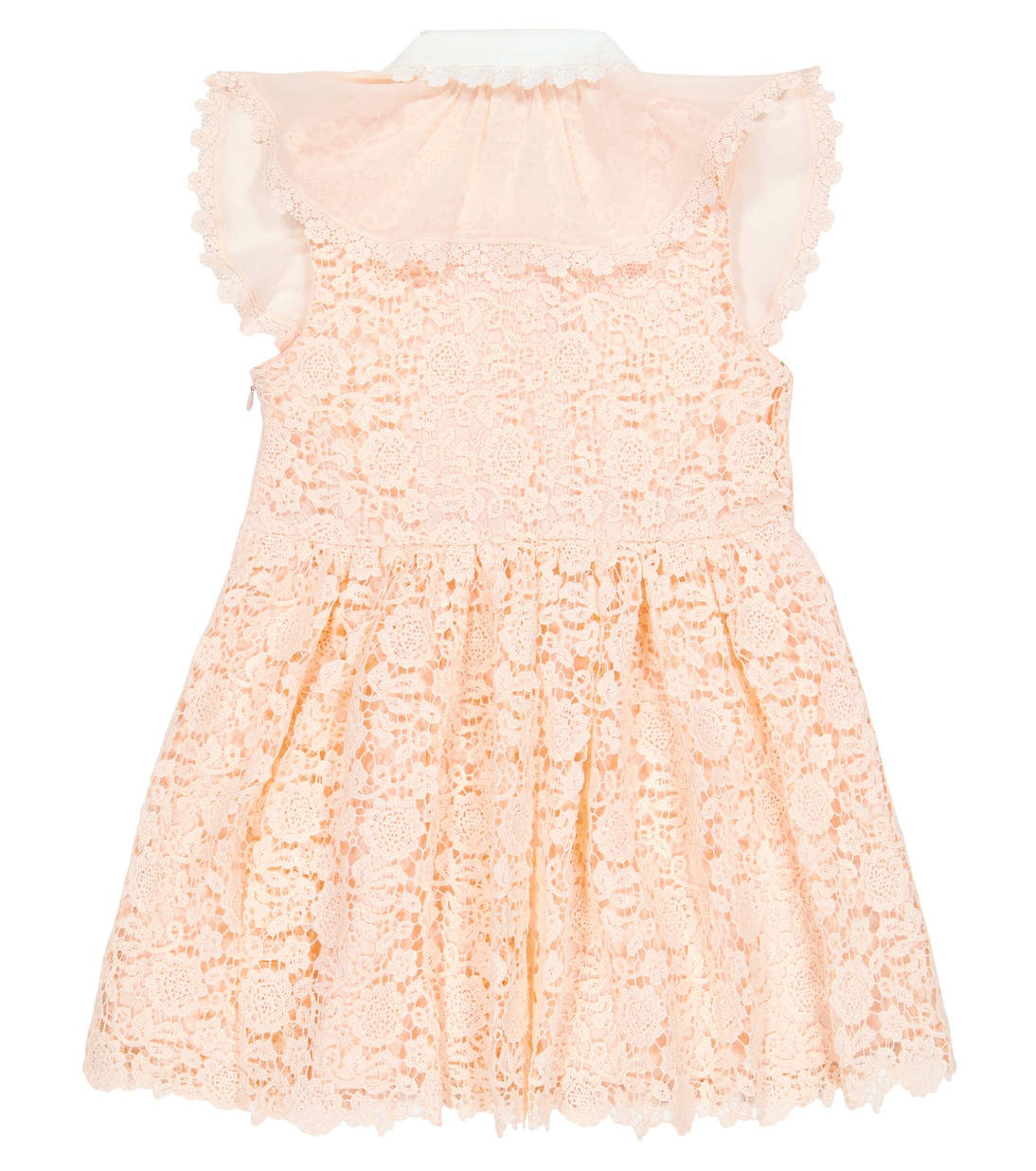 Guipure lace and chiffon dress | Self-Portrait Kids