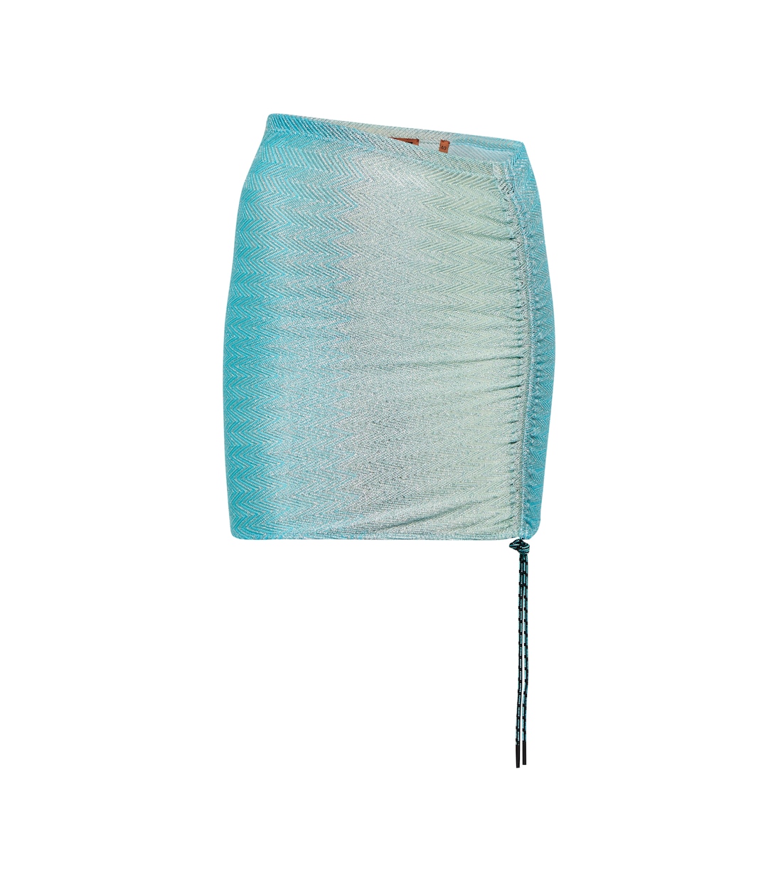 Minifalda de punto en zigzag con cordón | Missoni Mare