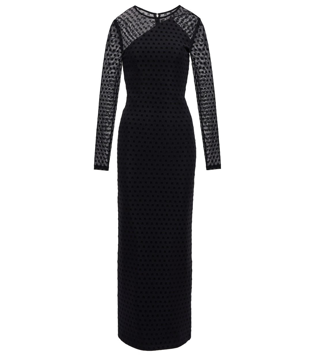 Isadora logo mesh maxi dress | Rotate