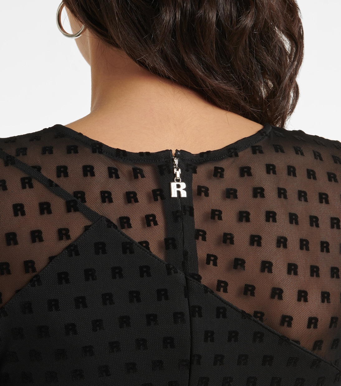 Isadora logo mesh maxi dress | Rotate