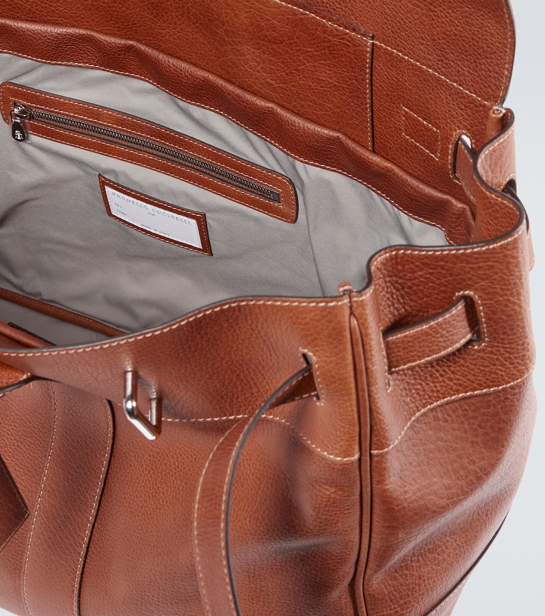 Borsa da viaggio in pelle | Brunello Cucinelli