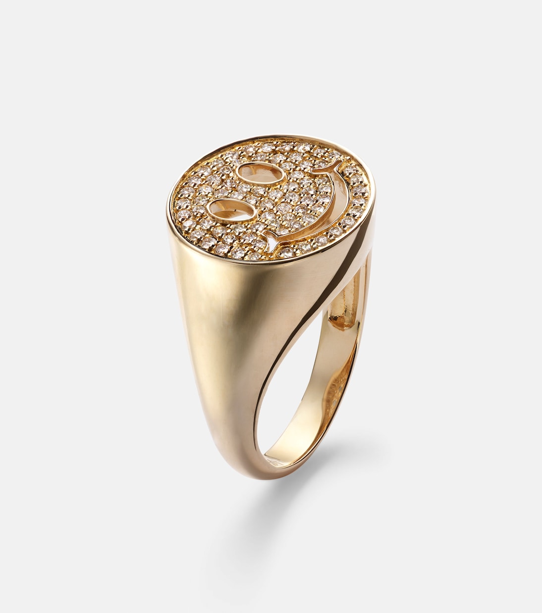 Bague Happy Face en or 14 ct et diamants | Sydney Evan