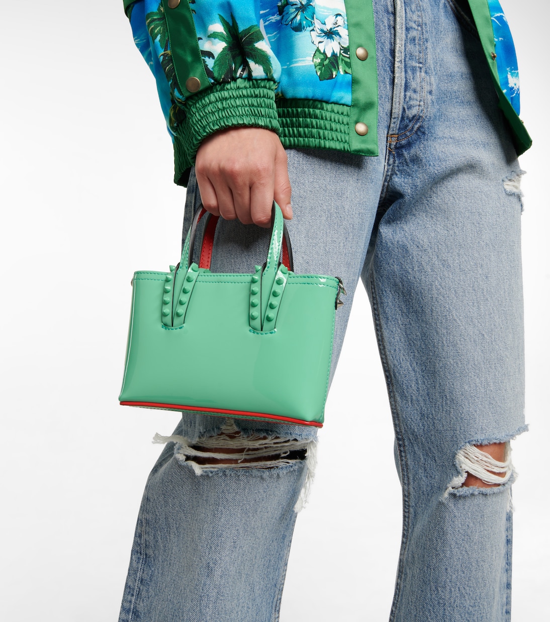 Christian Louboutin | Cabata E/W nano white laser loubinthesky | Savannahs