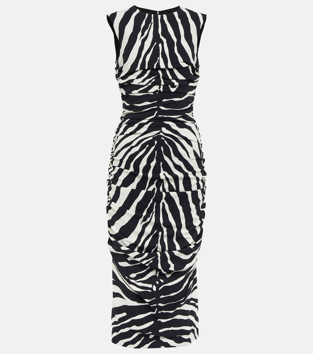 Zebra-print cady midi dress | Dolce&Gabbana