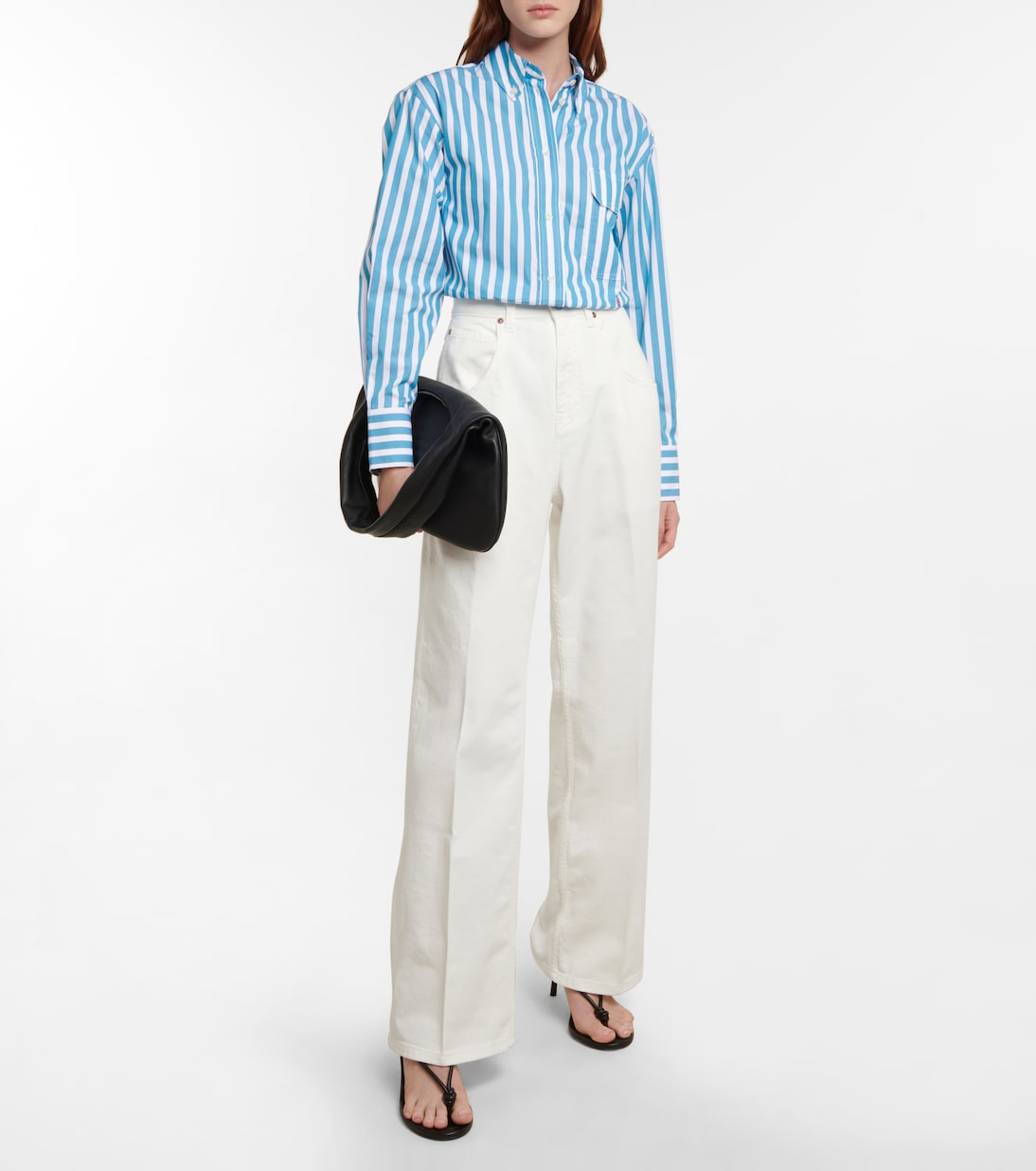 Camicia in cotone a righe | Victoria Beckham