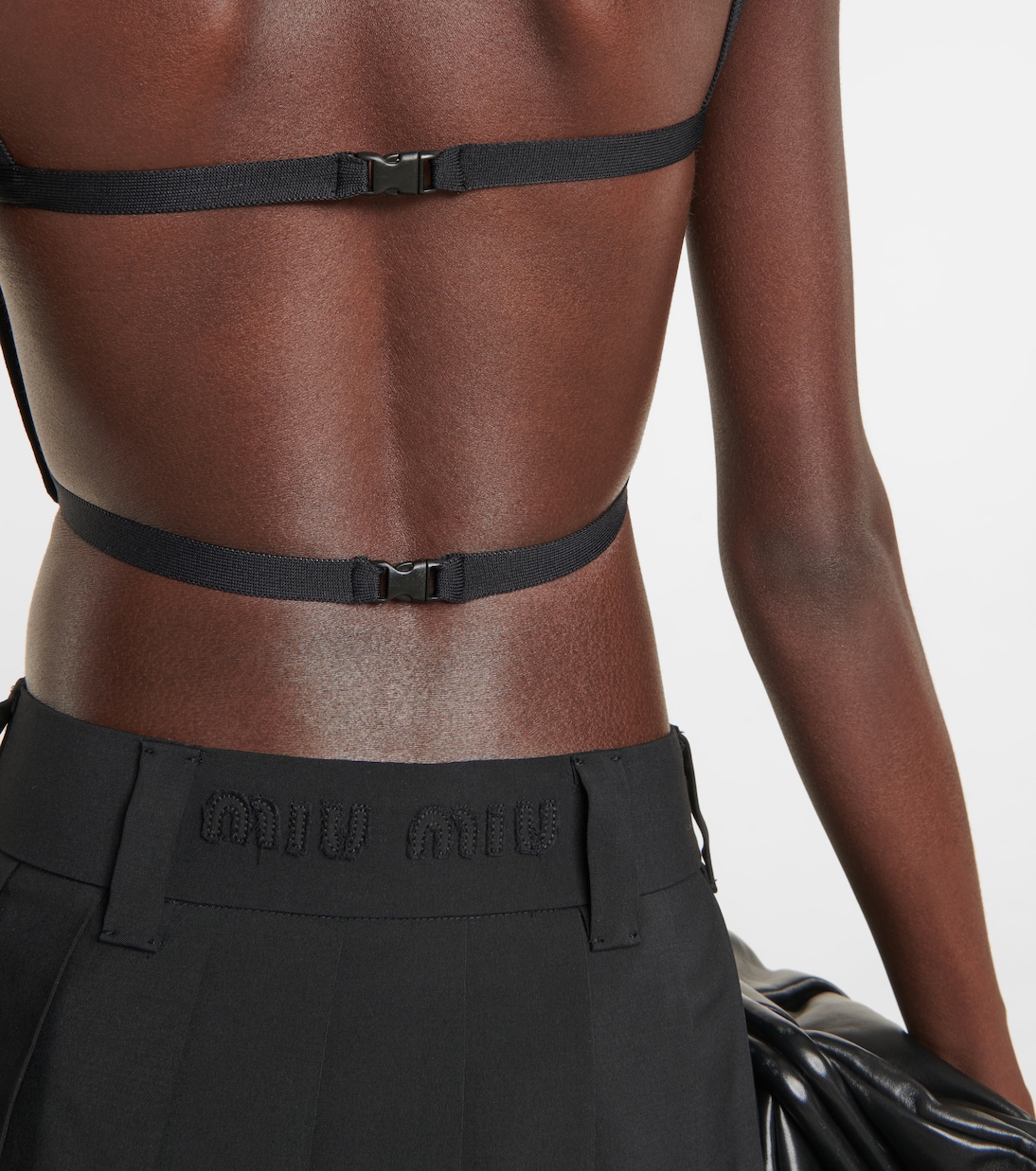 Top cropped in velluto | Miu Miu