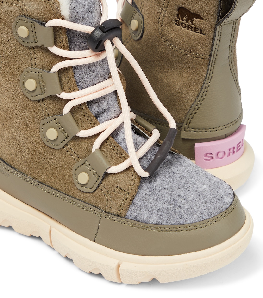 Schneestiefel Explorer aus Veloursleder | Sorel Kids