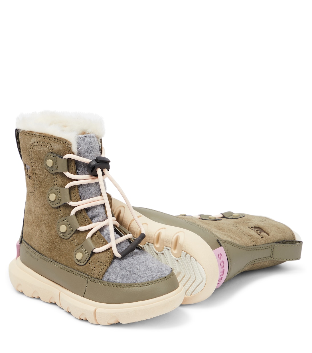 Schneestiefel Explorer aus Veloursleder | Sorel Kids